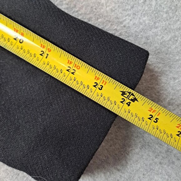 Zara x Manteco Wool Coat Woman Large Black Gold Button Jacket Academia Heritage - Picture 11 of 11